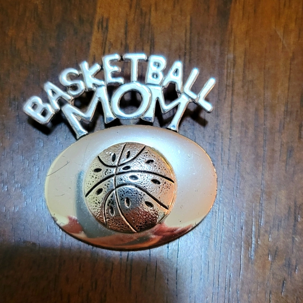 Vintage Basketball Mom Brooch/Pendant